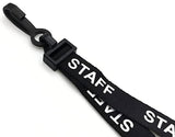 Black Staff Lanyard with Plastic Clip
