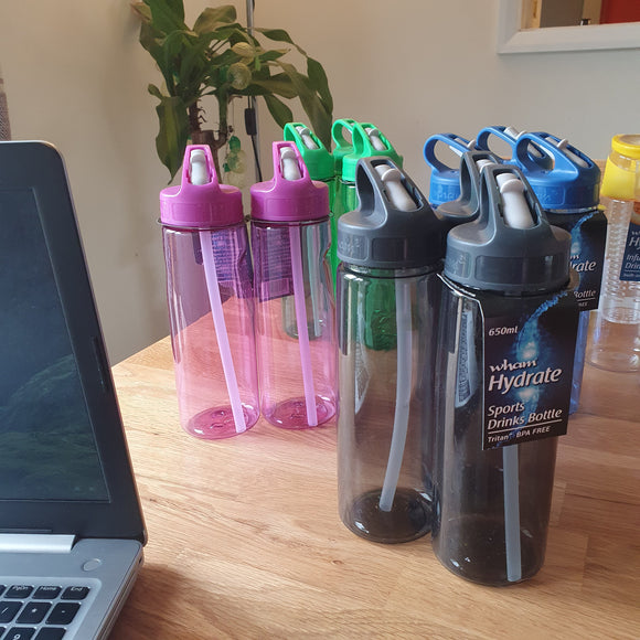 Coloured tritan water bottles