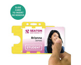 Yellow Biodegradable Double ID Card Holder