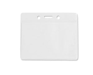 Horizontal Plastic Pocket Wallet PVC ID Card Holder
