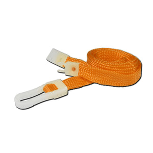Orange Plastic Clip Lanyard