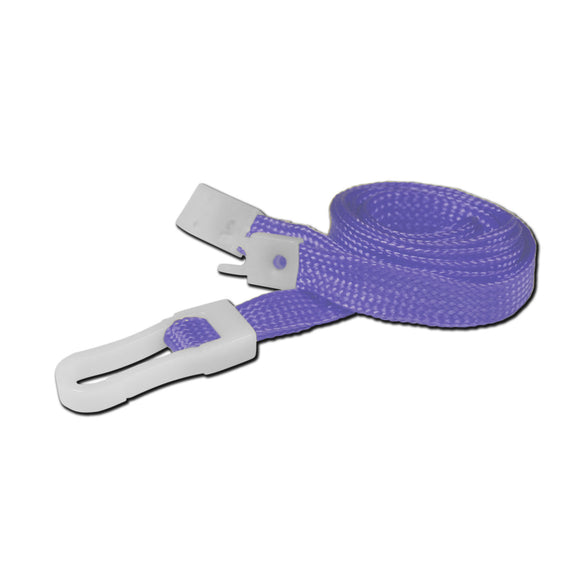 Purple Plastic Clip Lanyard