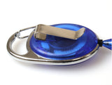 Blue Retractable Keyring Premier Yo-Yo Badge Reel with Belt Clip ID card pass holder