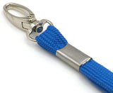 Blue Lanyard Neck Strap ID Badge Card Pass Holder With Strong Metal Clip Work NHS