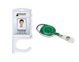 Antimicrobial Door Opening Badge Holder and extendable Keyring Identity Reel for contactless Door Opening