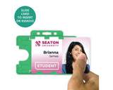 Green Biodegradable Double ID Card Holder