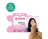 Pink Biodegradable Double ID Card Holder