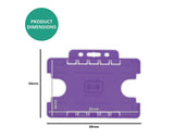 Purple Biodegradable Double ID Card Holder