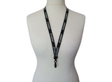 Black Student Lanyard with Plastic Clip