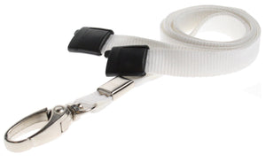 White Lanyard with Lobster Clip